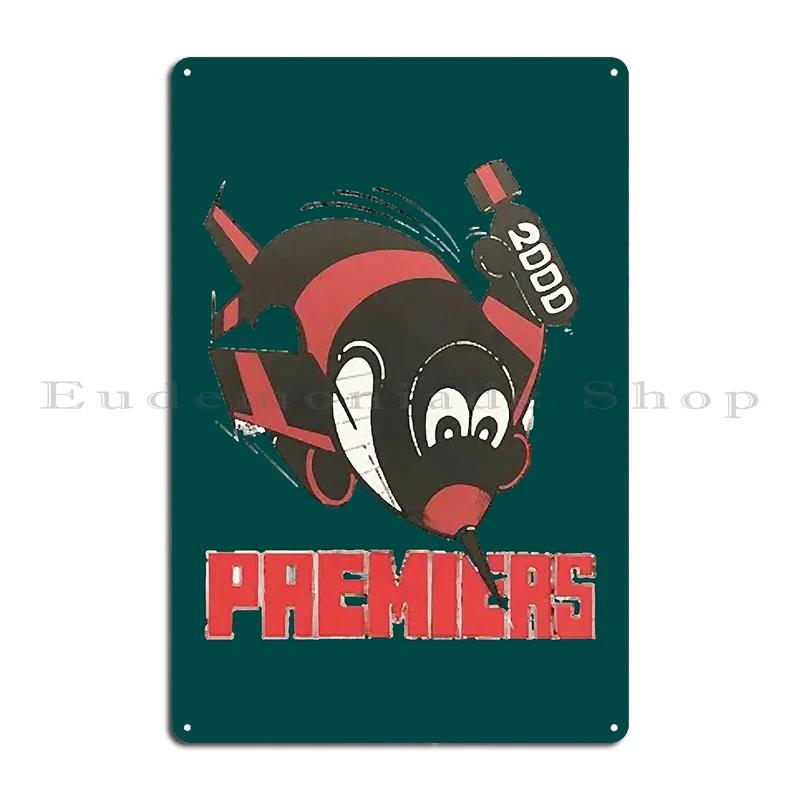 essendon  premiers Metal Sign Painting Living Room Club Design Designing Tin Sign Poster 20x30cm（7.8x11.8inch）