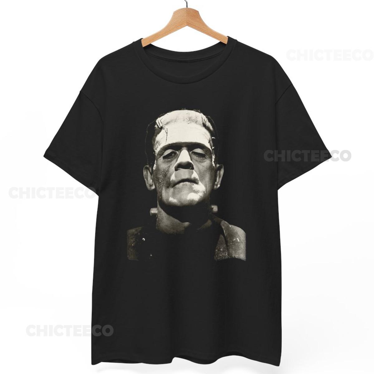 Frankenstein Shirt Halloween Horror Classic Universal Monsters Icon Unisex Tee XXL