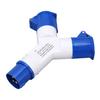 220‑250V 3Pin Industrial Waterproof Plug 16A Y Shape Aviation Plug Socket with Dust Cover for Ship Yacht