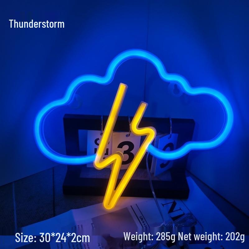 LED Neon Butterfly & Planet Wall Light - Decorative E-sports, Bar, and Photo Prop Night Light