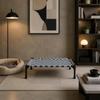 Elevated Pet Cot Frame Pillowless Checkered Lifted dog Bed