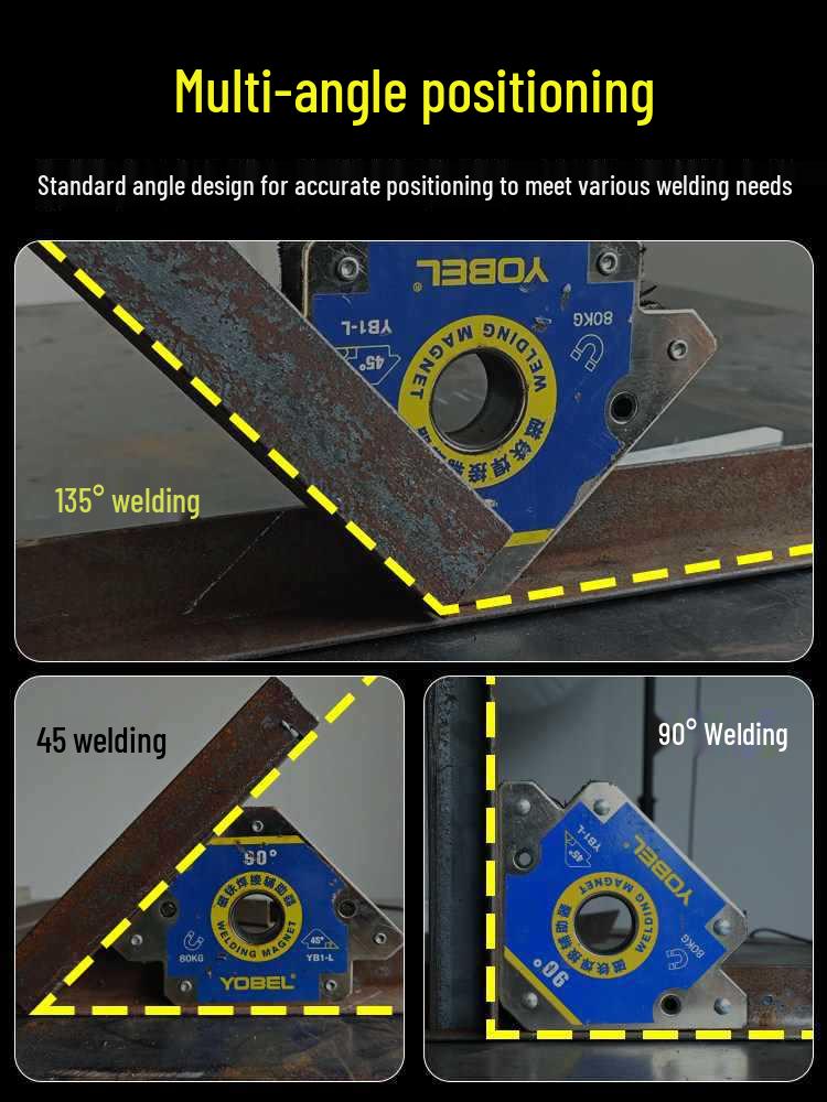 Right Angle Welding Magnet Holder - 90° Strong Magnetic Triangle Positioner