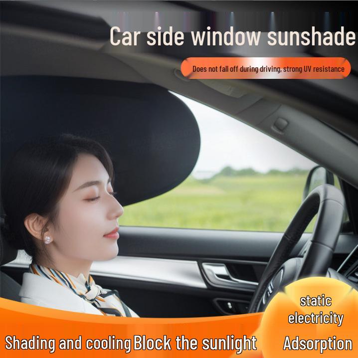 Elektrostatischer Fahrersonnenblende mit Saugnapf - Blendschutz-Sonnenblocker für Autos