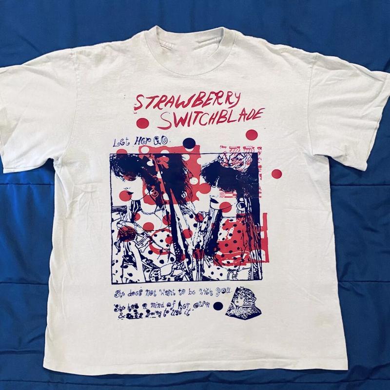 Vintage Strawberry Switchblade For Fans Men S 235XL T Shirt 8D355 S