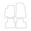 [BLM]NI025 Red - Set of Velour Floor Mats To Fit Nissan Juke I 2010-2019 - Red Trim