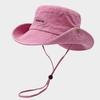 Japanese Retro Washed Cowboy Hats for Women Spring Summer Outdoor Camping Sun Protection Sweet Pink Love Bucket Caps