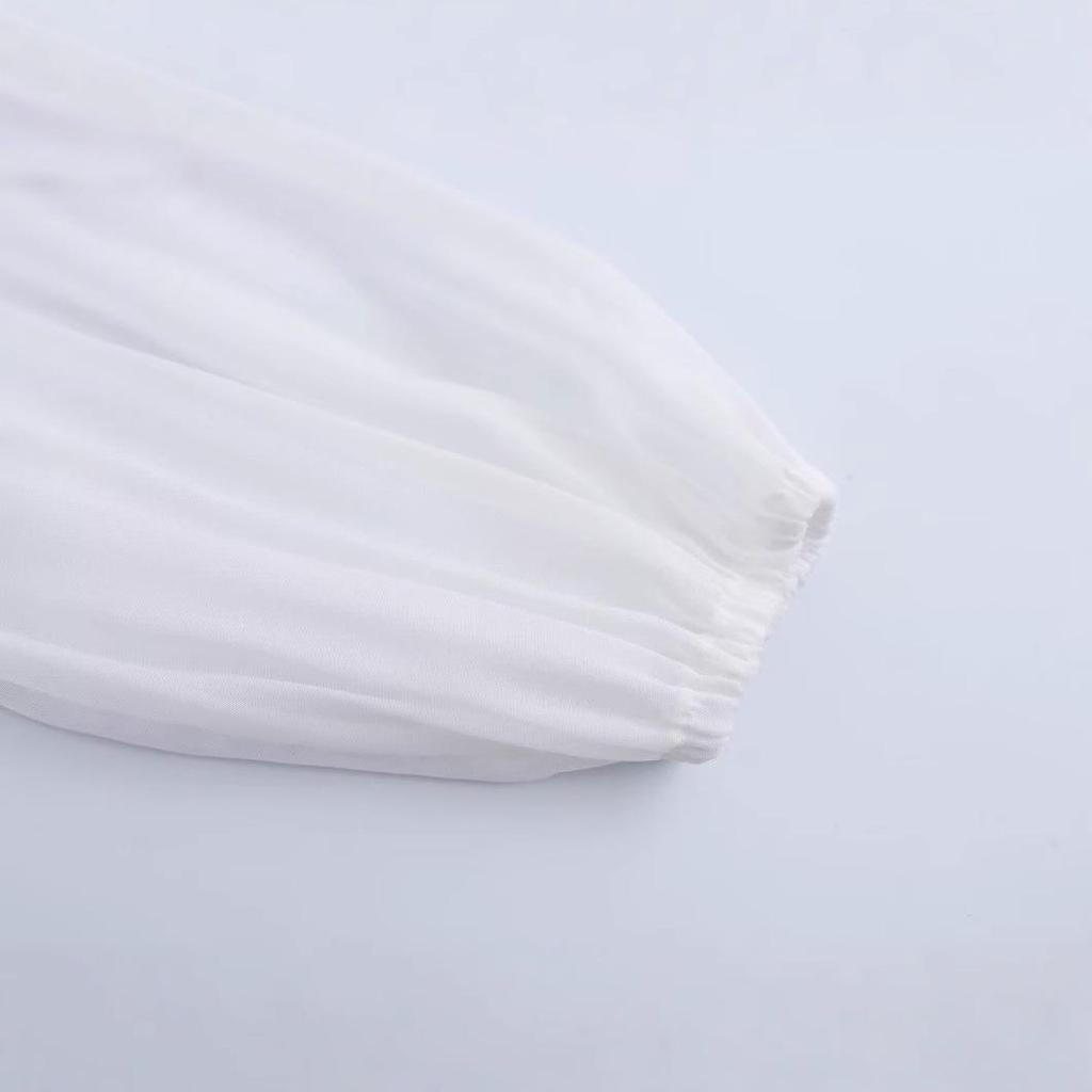 Spring 2025 Women's European & American Style Lace Ruffle Top