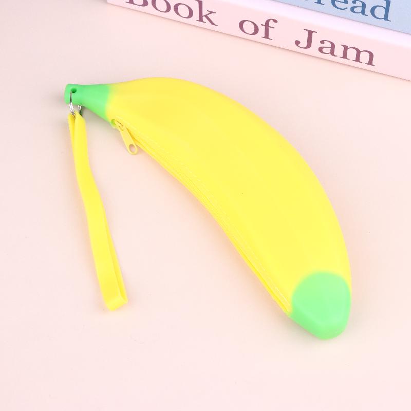 Cute Banana Silicone Coin Purse Creative Simulation Fruits Small Wallet Multifunctional Money Pouch Keychain Backpack Pendant