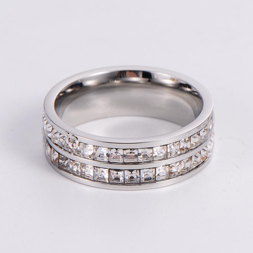 

AML Wide Zircon Lover s Ring - Polished and High-Quality, Perfect Christmas Gift Size 9