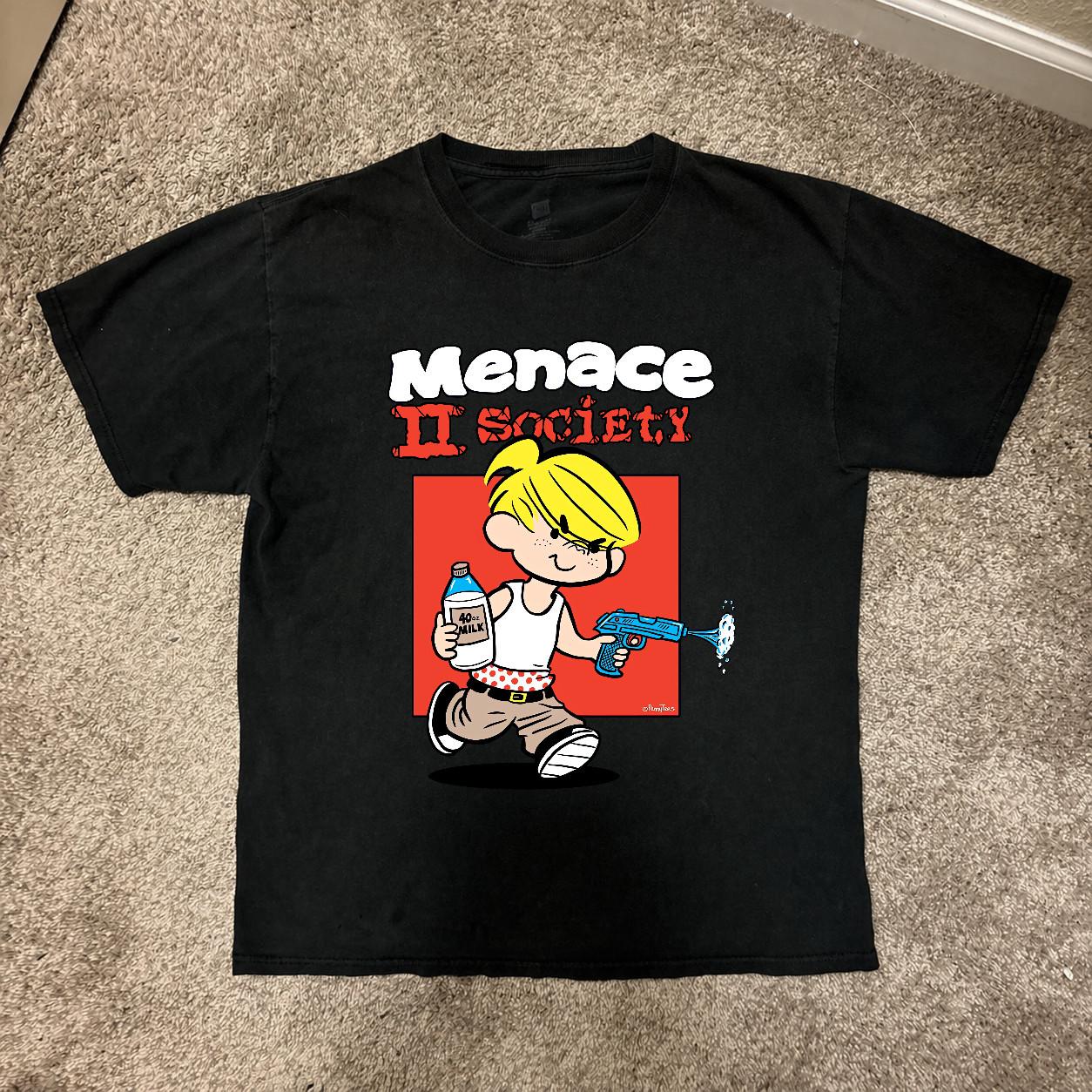 Unisex Dennis the Menace T-Shirt, S-4XL, Friendly Cartoon Design S разноцветный