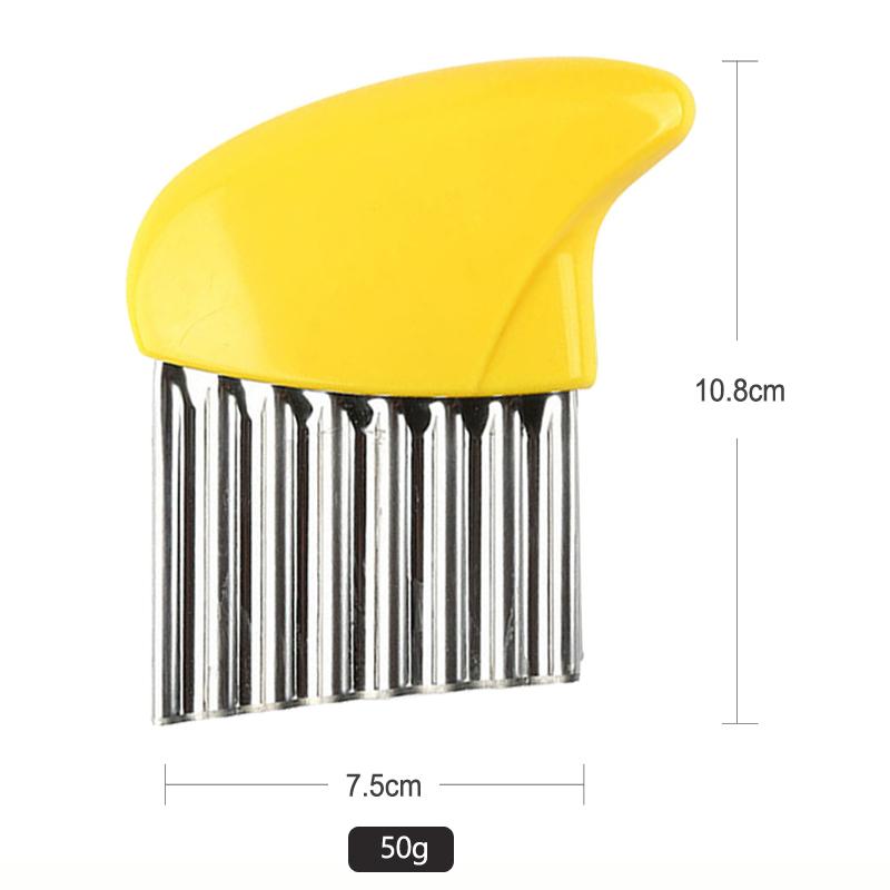 

Potato Cutter Slicer Stainless Steel Vegetable Cutter Chopper Crinkle French Fry Potato Chips Cutter Knife Kitchen Tools Gadgets