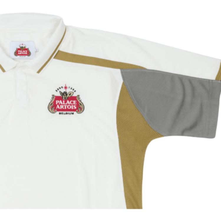 Palace X Stella Artois Tech Polo White Unisex Tops P26STES002