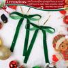 Velvet Red Bows 12X Christmas Velvet Bows Portable Velvet Christmas Tree Bows for Tree Front Door Fireplace Stairs and Garland