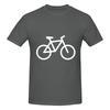 White Bike Bicycle Tshirt Japanese Fresh Tshirt Fitness Leisure Travel Musthave Short Sleeve