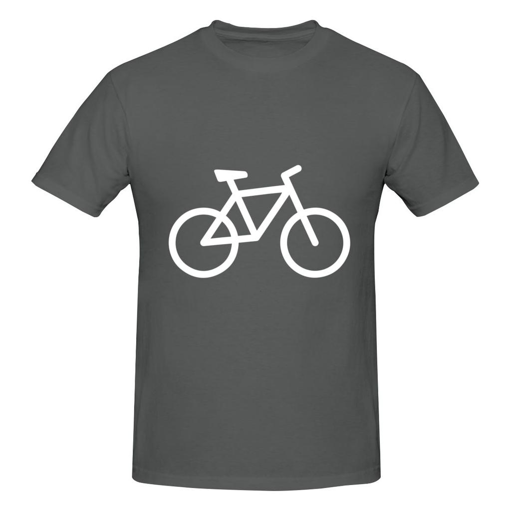 White Bike Bicycle Tshirt Japanese Fresh Tshirt Fitness Leisure Travel Musthave Short Sleeve