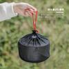 Boundless Voyage Titanium Cookware Pot, Campfire Cookware, Hanging Pot, Rust-Resistant, Lightweight, Foldable Handle, Solo Camping, Outdoor Camping Su