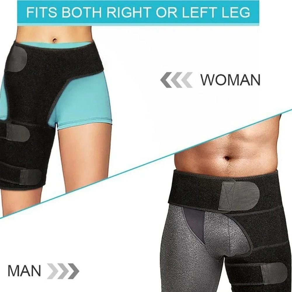Protective Hip Support Belt Breathable Thigh Strap Sleeve Groin Support Sports