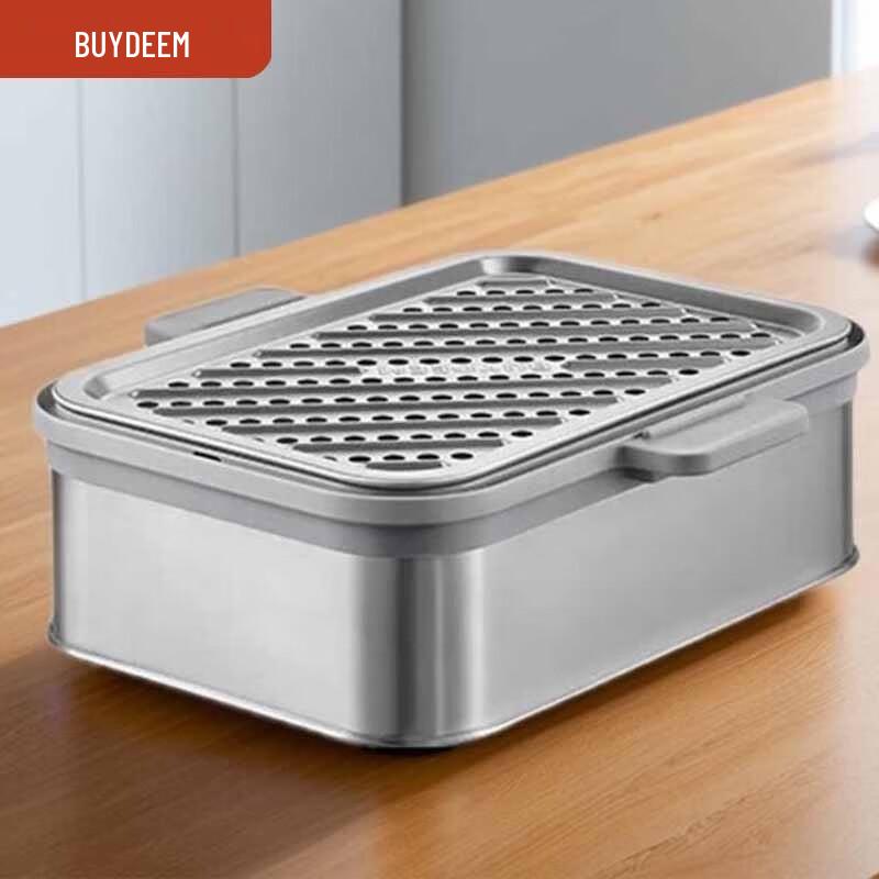 Buydeem 304 Stainless Steel Square Food Bowl