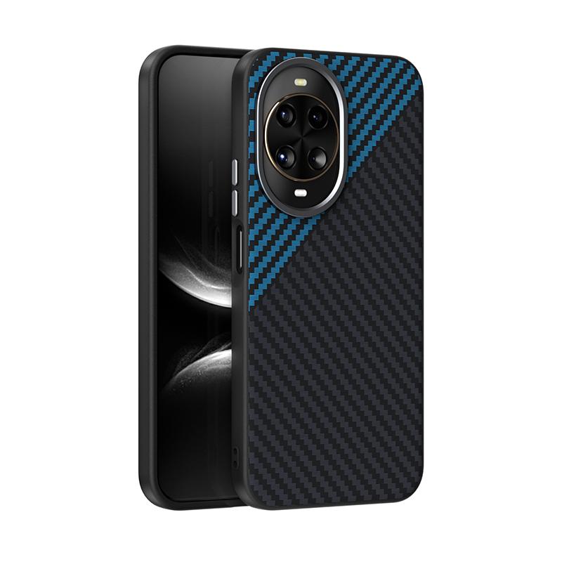 For Huawei Nova 14 Case Slim Shockproof Magsafe Magnetic Wireless Charger Carbon Fiber Case Cover Metal Lens Anti-slip Grip