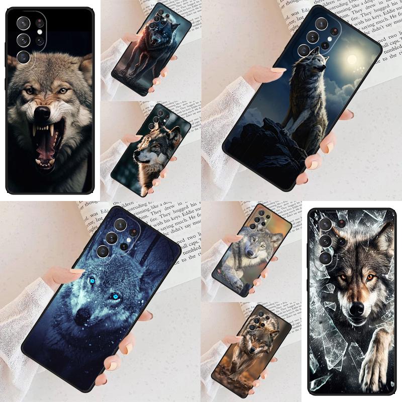 Cool Animal Wolf Cell Phone Case for Samsung Galaxy S26 Ultra S25 S24 S23 S22 S21 S20 Note10 Cover