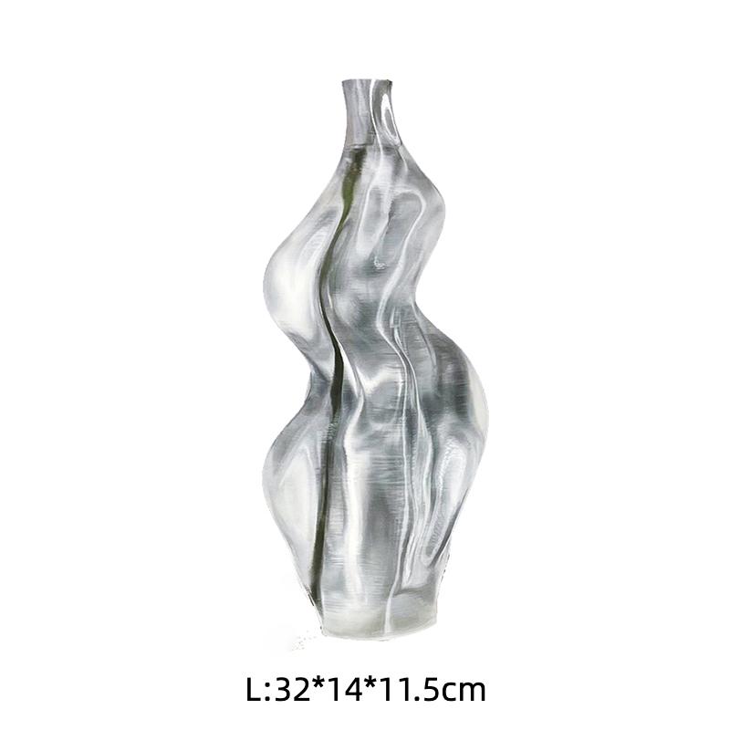 Modern Flower Vase 3D Printed Flower Vase Boho Unique Flower Vase St Patrick's Day Easter Decor Aesthetic Room Wedding Party Déc