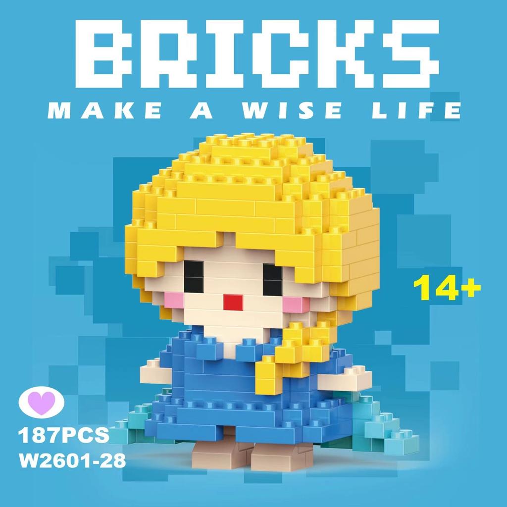 No Box  6Cm High Building Blocks Stitch Kawaii Mini Desktop Ornaments Youth Toys Room Decoration Anime Cartoon Halloween
