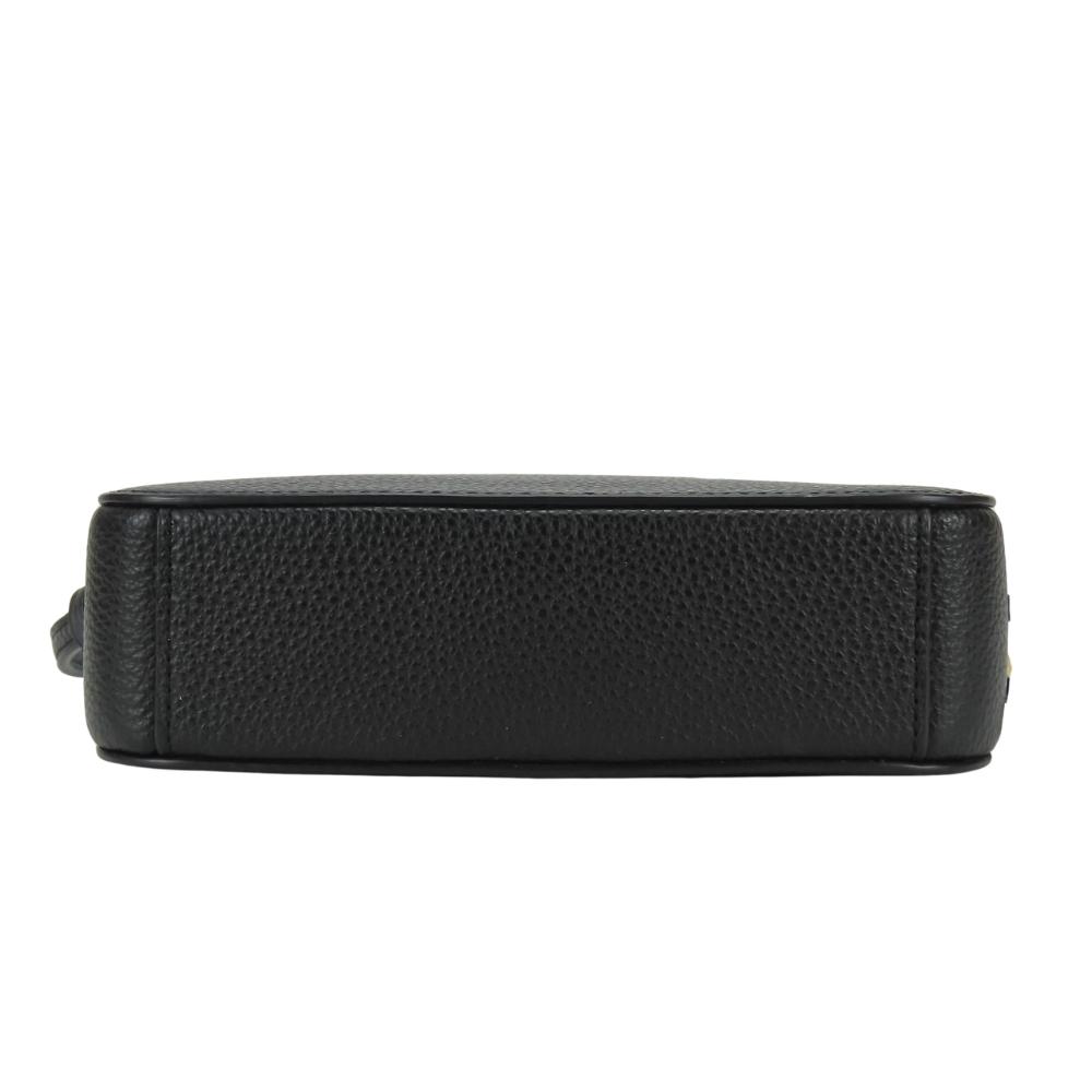 Used COACH Shoulder Bag Pochette 87734 Leather Black Mini