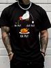 Funny Chicken Input Output Ka Put Humor Cartoon Graphic Print Unisexs Crew Neck Short Sleeve Tee Casual Daily Soft Basic Wear Top