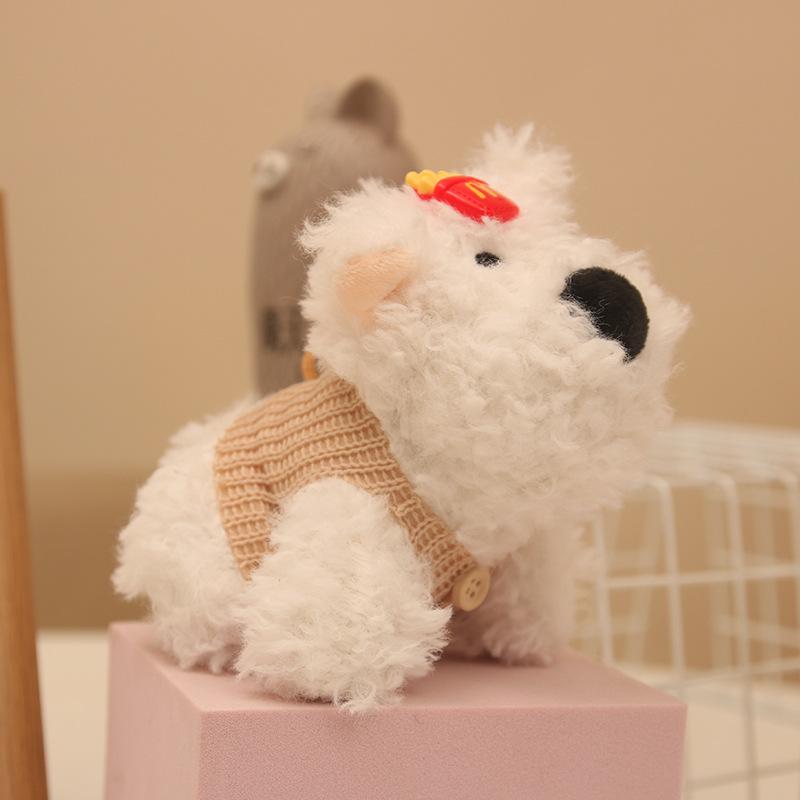 Internet Celebrity West Highland Plush Dog Plush Pendant Doll Scrawled Puppy Doll Bag Pendant Keychain