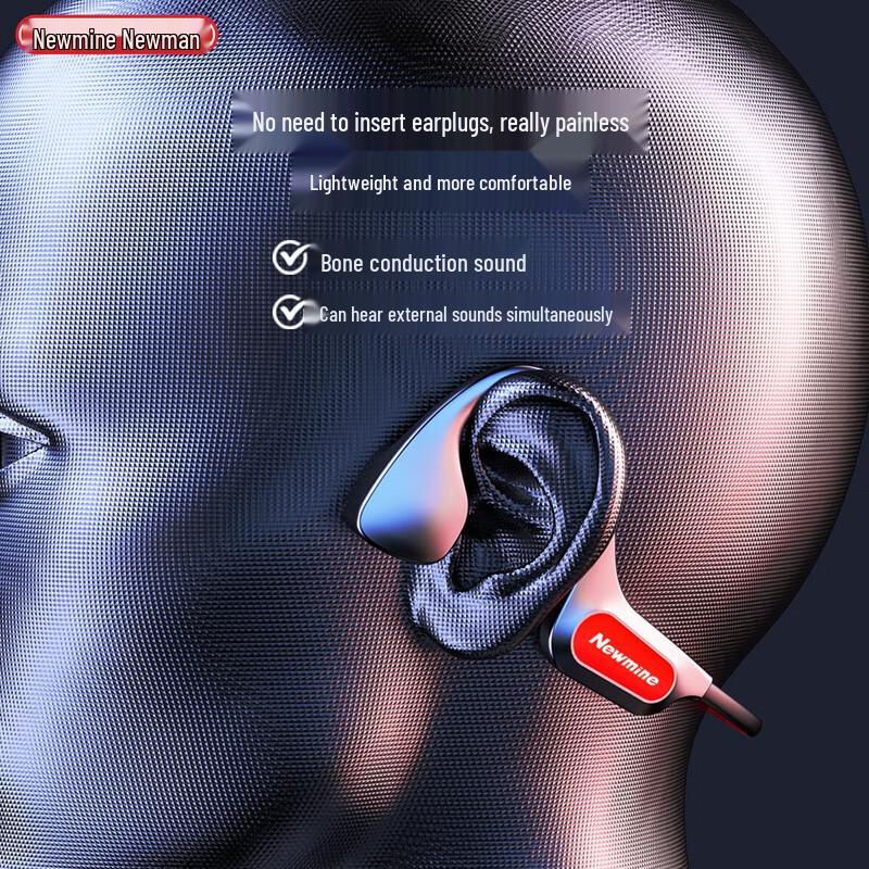 Newmine H67 Open-Ear Bone Conduction Wireless Sports Headphones