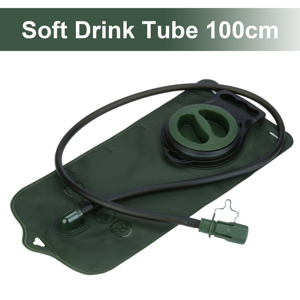 Portable 2L TPU Hydration Bladder for Camping Cycling Hiking Running Large Opening Sports Water Bag Green Green 2L