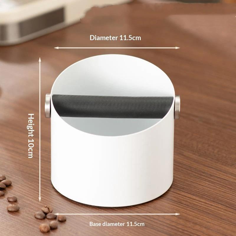 Coffee Knock Box Espresso Grounds Container Anti Slip Espresso Dump Bin Grind Barista Goods Cafe Bar Accessories+