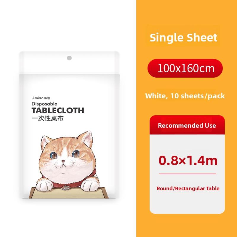 Disposable Plastic Tablecloth Thiened Waterproof Transparent Small Dining Cloth Home Use round Rectangle Square Tablecloth