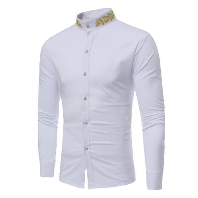 Men's Casual Long Sleeve Shirts Slim Fit Turn Down Collar Shirts Formal Office Business Shirts for Men Tops