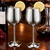 Stainless Steel Wine Glass 17 oz, Unbreakable Wine Glasses Unique and Cool Portable Metal Wine Glass for Outdoor Events, Picnics