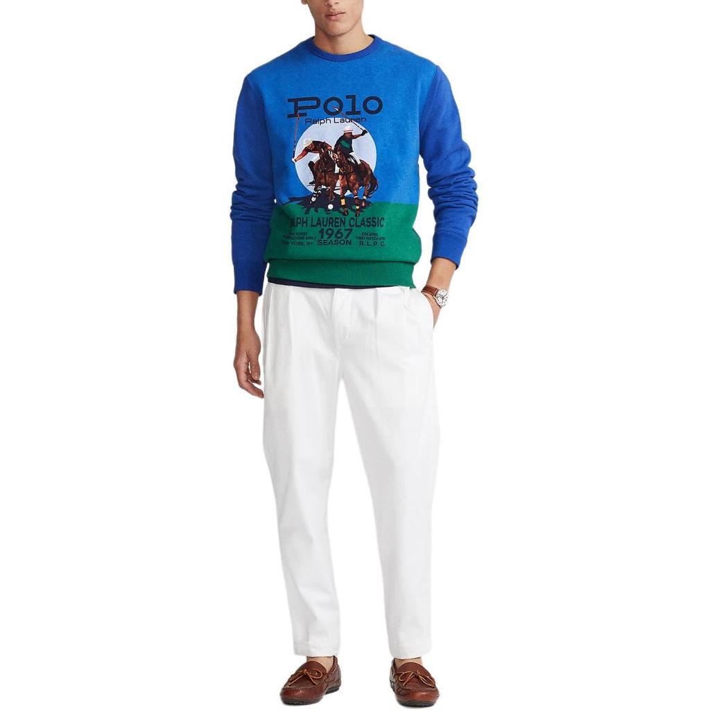 Polo Ralph Lauren FW25 Polo Print Fleece Crewneck Long Sleeve Sweatshirt Men Sweatshirt MNPOKNI16821170-999