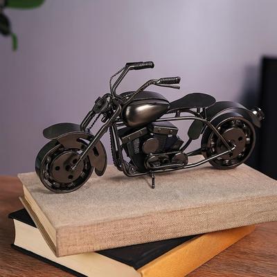 Motorcycle Gifts for Men Unique, Birthday Gifts for Men & Women Riders, Vintage Home Office Decor, Scrap Metal Motorcycle Art