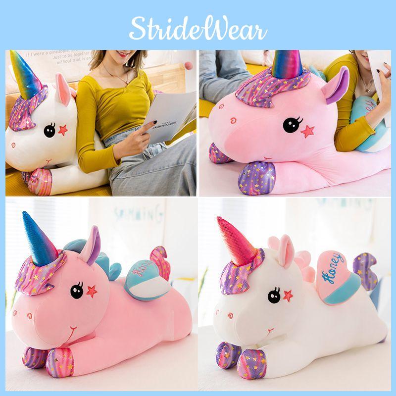 Luxuriously Soft Large Galaxy Unicorn Plush Toy Bed Pillow For Kids And Girls