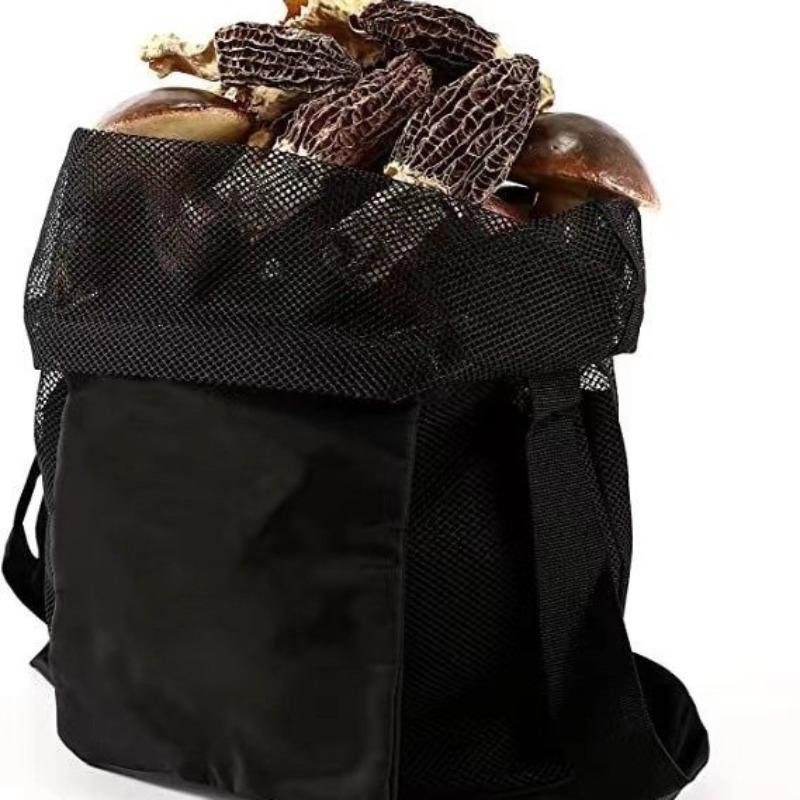 1 Stück Faltbare Netztasche mit großem Fassungsvermögen zum Pilzesammeln für die Ernte im Obstgarten im Freien, langlebig, zum Sammeln, Umhängetasche