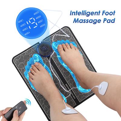Electric EMS Foot Massager Pad Foldable Massage Mat Muscle Stimulation Relax Remote Control Feet Beautiful Leg Shaping Tools