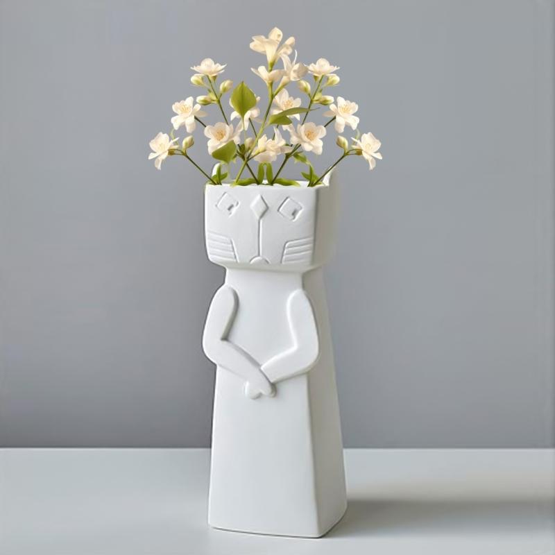 Unike silikonformer Silikonstøpeformer for håndverk Vaseformer Blomsterbeholderformer Epoksyharpiksformer Penneoppbevaringsformer