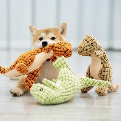 Velký dinosaurus Potřeby pro domácí mazlíčky Plyšová hračka Odolná proti kousnutí psa Hračka vydávající zvuk Broušení zubů a absorpce zápachu.