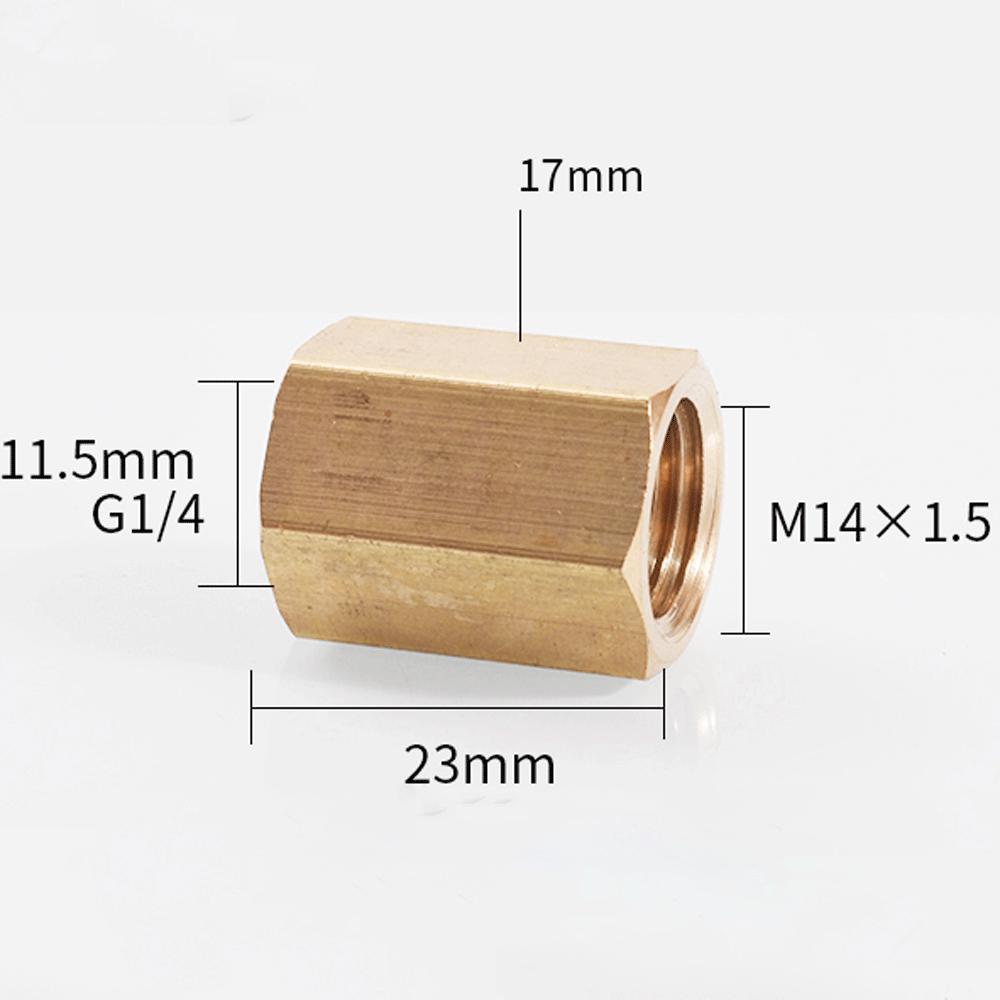 M3  M4 M5 M6 M8 M10 M12 M14 M22 Metric Female Brass Hex Rod Coupler Pipe Fitting Connector Adapter Water Gas Oil