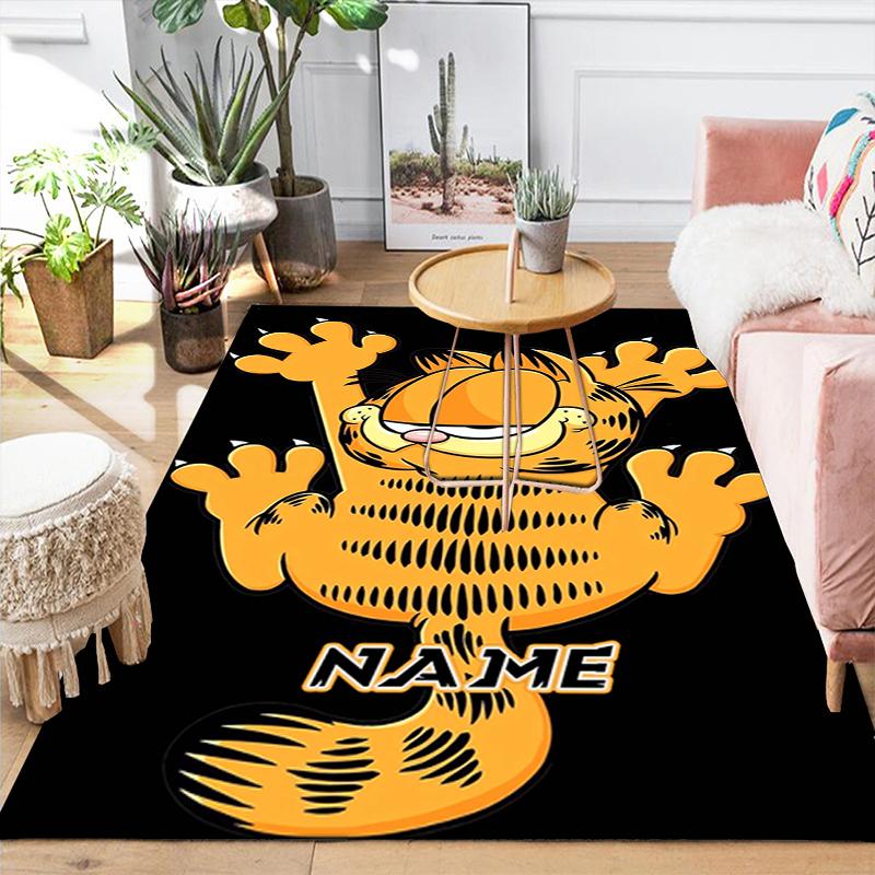 Custom 1Pc Garfield'S Orange Adventure Rug Office Carpet Indoor Outdoor Entrance Doormat Nonslip Soft And Comfortable Living Room D291572