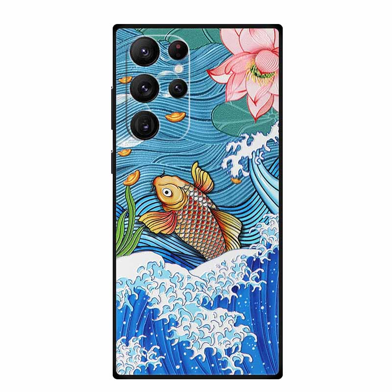 3D Emboss Case For Samsung Galaxy S25 Ultra Phone Case Soft Silicone Coque For Samsung S25 S23 S22 S24 Ultra Back Cover Case Bag