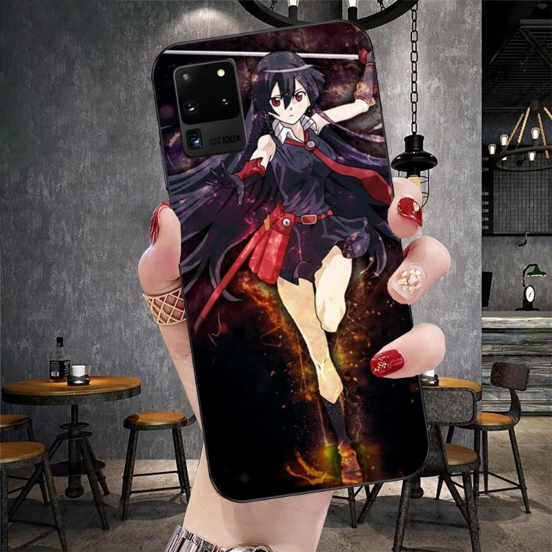Akame Ga Kill Esdeath Phone Case For Samsung Galaxy S6 S7 S8 S9 S10 S21 S22 Plus Ultra Soft Black Phone Cover