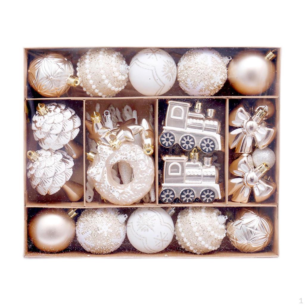 45 stk Julepynt til å henge på juletreet, Dekorative kuler til bursdag