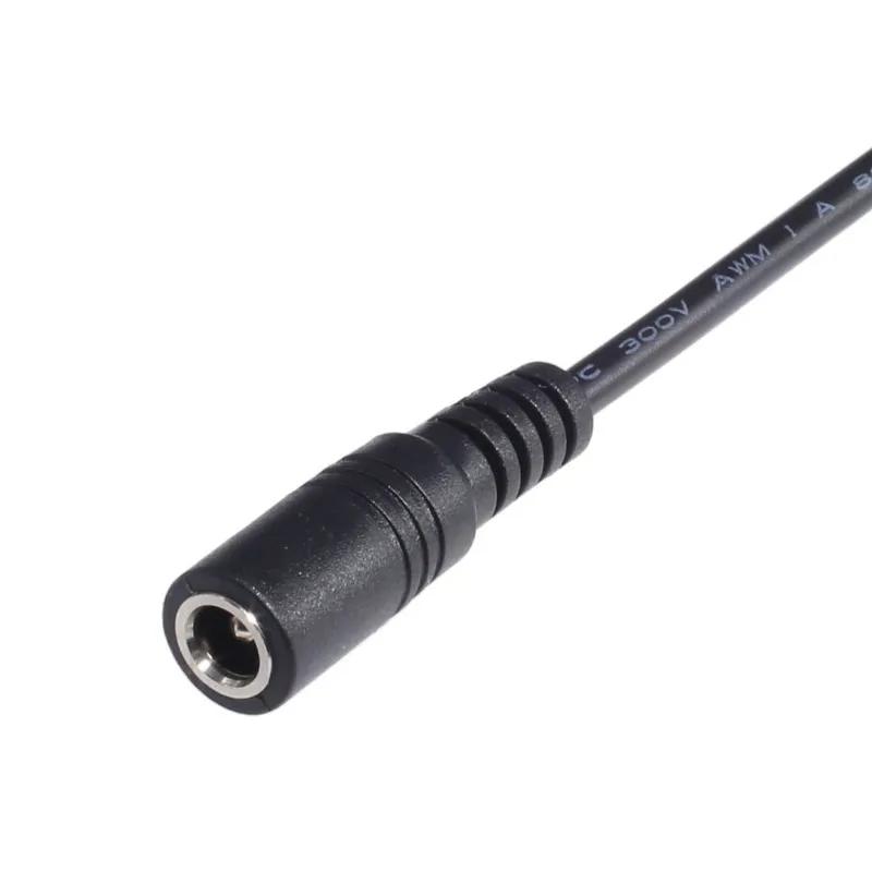 DC Cord 5.5*2.1mm Female To Dual USB Female Extension Cable Power Splitters Supply Adapter Charger Converter