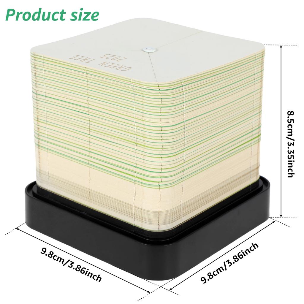 3D Desktop Calendar Sticky Notes Creative Art Crafts Souvenirs Paper Carvings Memo Pad New Year Gifts Office Desktop Ornament