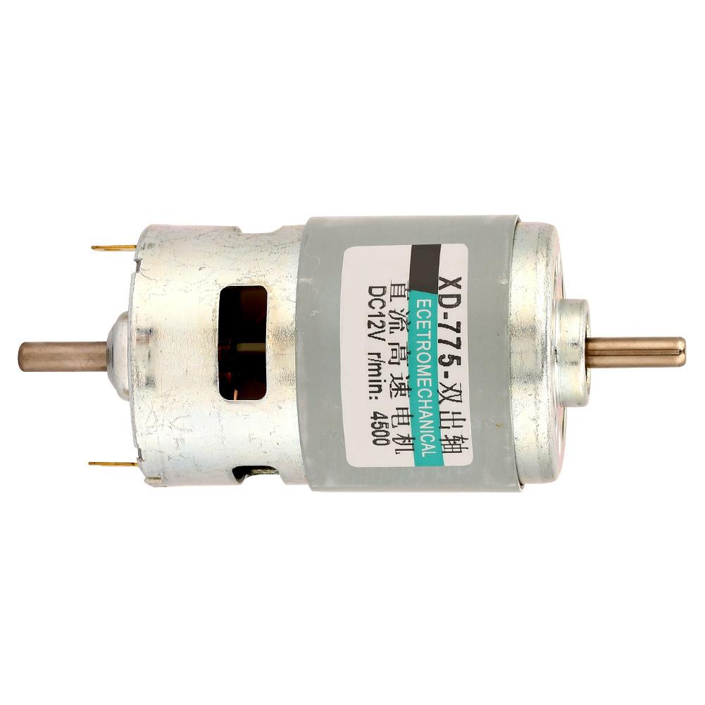 Motore 775 50W Alta Potenza Coppia Elevata Doppio Albero Motore CC(12V4500RPM senza staffa)